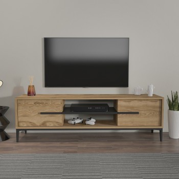 TV Stand Eslem - Oak, Black Oak
Black