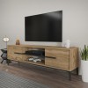 TV Stand Eslem - Oak, Black Oak
Black