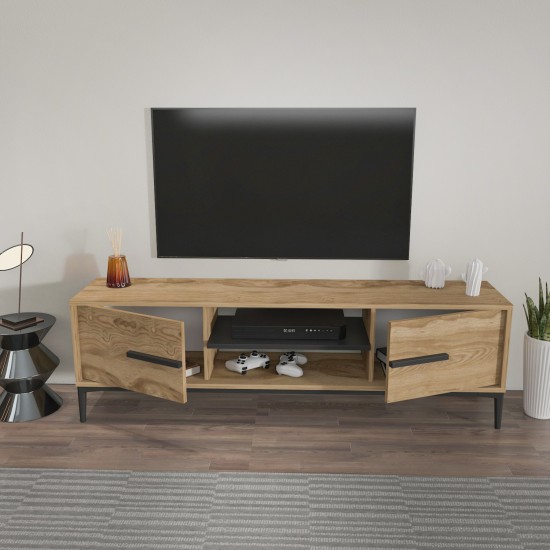 TV Stand Eslem - Oak, Black Oak
Black TV Stand Eslem - Oak, Black Oak
Black