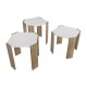 Coffee Table Lori - White, Walnut White
Walnut