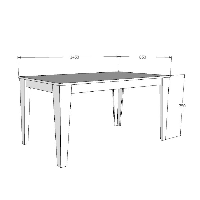 Dining Table Bud - White White