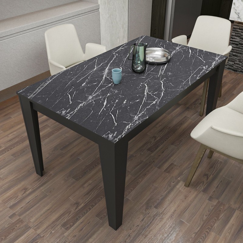 Dining Table Bud - Black, Marble Black
Marble
