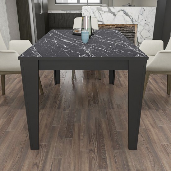 Dining Table Bud - Black, Marble Black
Marble Dining Table Bud - Black, Marble Black
Marble