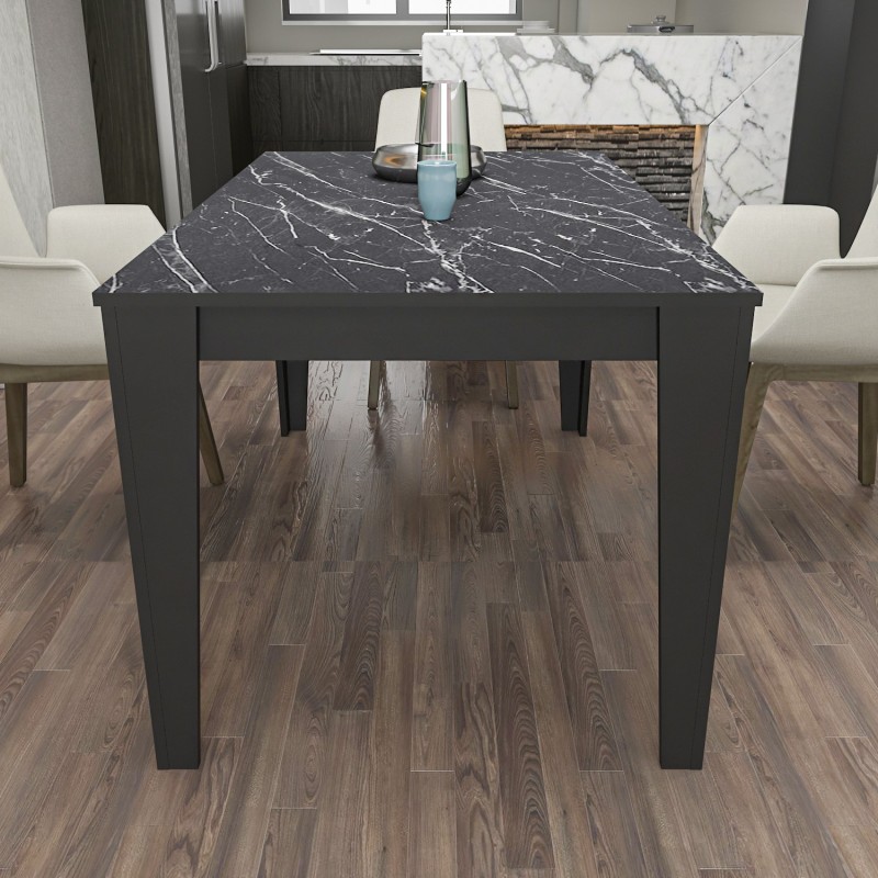 Dining Table Bud - Black, Marble Black
Marble