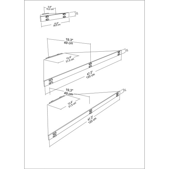TV Stand Mensi - Oak Oak