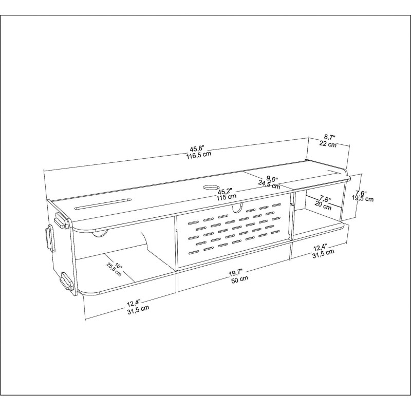 TV Stand Sima - Oak Oak
