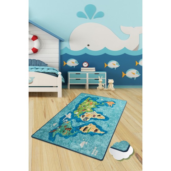 Conceptum Hypnose Carpet (140 x 190) Map Multicolor
