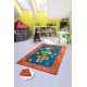 Carpet (140 x 190) Seksek - Red Multicolor Conceptum Hypnose Carpet (140 x 190) Seksek - Red Multicolor