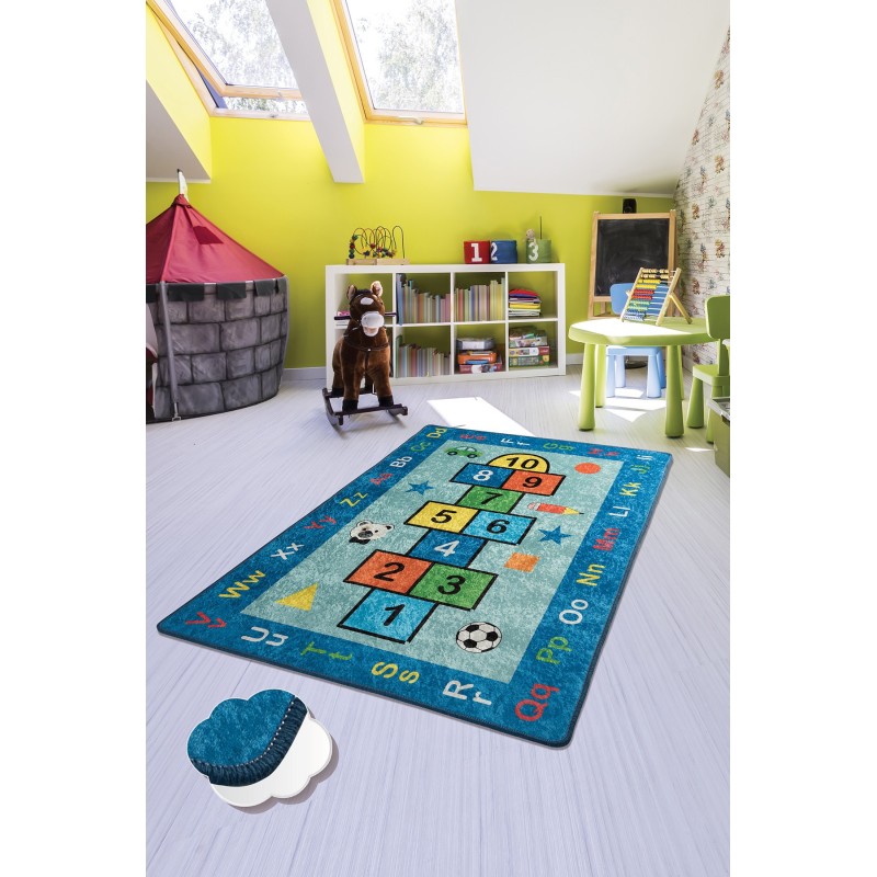 Conceptum Hypnose Carpet (100 x 160) Seksek - Blue Multicolor