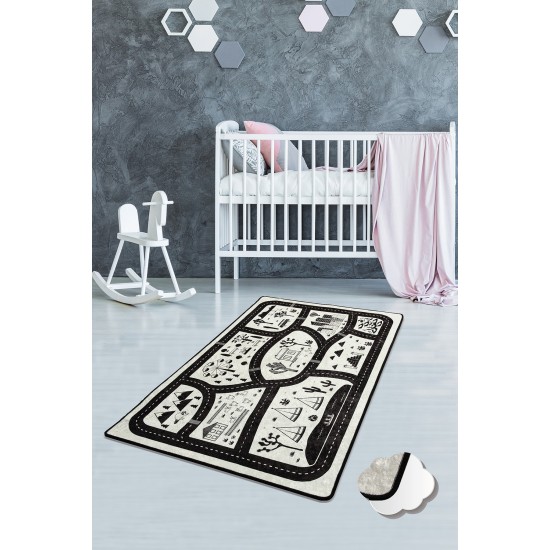 Conceptum Hypnose Carpet (140 x 190) Black City Multicolor