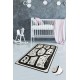 Conceptum Hypnose Carpet (140 x 190) Black City Multicolor