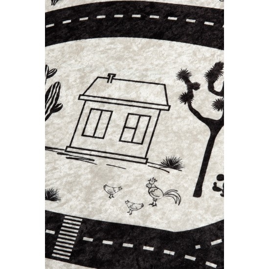 Conceptum Hypnose Carpet (140 x 190) Black City Multicolor