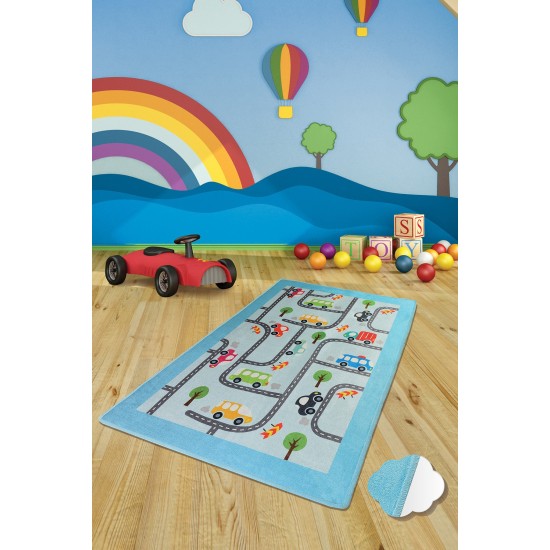 Carpet (100 x 160) Baby Cars Multicolor Conceptum Hypnose Carpet (100 x 160) Baby Cars Multicolor