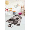 Conceptum Hypnose Carpet (140 x 190) Cats - Grey Multicolor