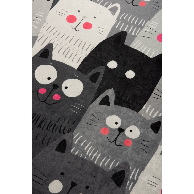 Conceptum Hypnose Carpet (140 x 190) Cats - Grey Multicolor