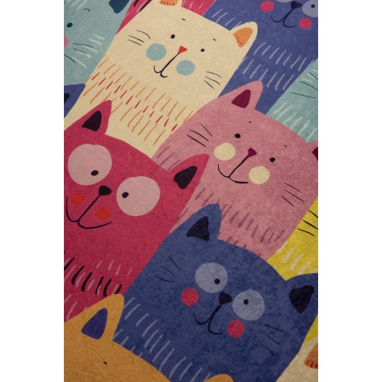 Carpet (140 x 190) Cats - Colourful Multicolor Conceptum Hypnose Carpet (140 x 190) Cats - Colourful Multicolor
