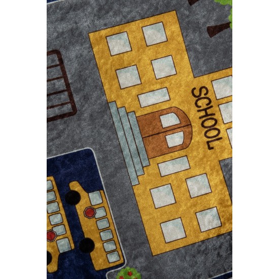 Conceptum Hypnose Carpet (140 x 190) Small Town - Grey Multicolor