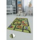 Conceptum Hypnose Carpet (140 x 190) Small Town - Green Multicolor