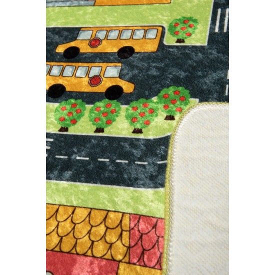 Conceptum Hypnose Carpet (140 x 190) Small Town - Green Multicolor