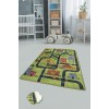 Conceptum Hypnose Carpet (200 x 290) Small Town - Green Multicolor