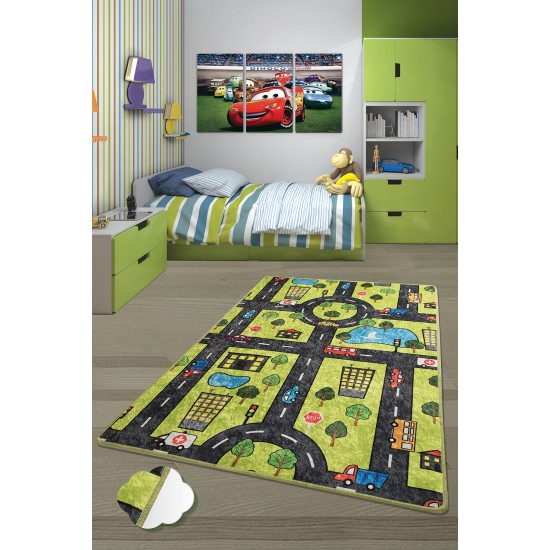 Conceptum Hypnose Carpet (140 x 190) Green City Multicolor