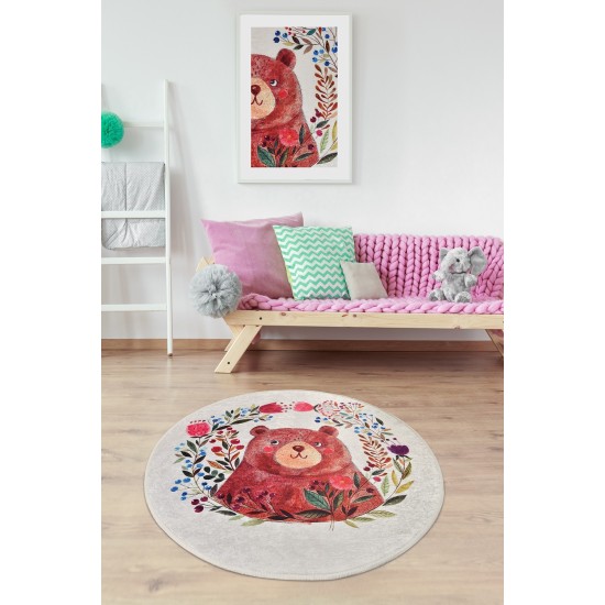 Carpet (140 cm) Bears Garden Multicolor Conceptum Hypnose Carpet (140 cm) Bears Garden Multicolor