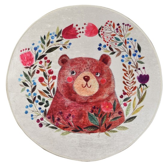 Carpet (140 cm) Bears Garden Multicolor Conceptum Hypnose Carpet (140 cm) Bears Garden Multicolor