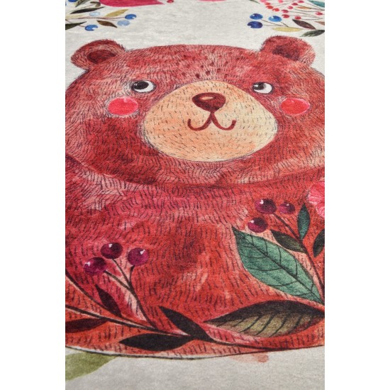 Carpet (140 cm) Bears Garden Multicolor Conceptum Hypnose Carpet (140 cm) Bears Garden Multicolor