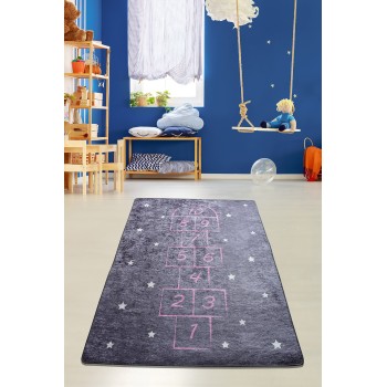 Carpet (100 x 160) Hopscotch - Grey Multicolor