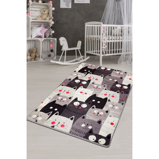 Hall Carpet (80 x 150) Cats Gray Djt Multicolor Conceptum Hypnose Hall Carpet (80 x 150) Cats Gray Djt Multicolor