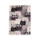 Hall Carpet (80 x 150) Cats Gray Djt Multicolor Conceptum Hypnose Hall Carpet (80 x 150) Cats Gray Djt Multicolor