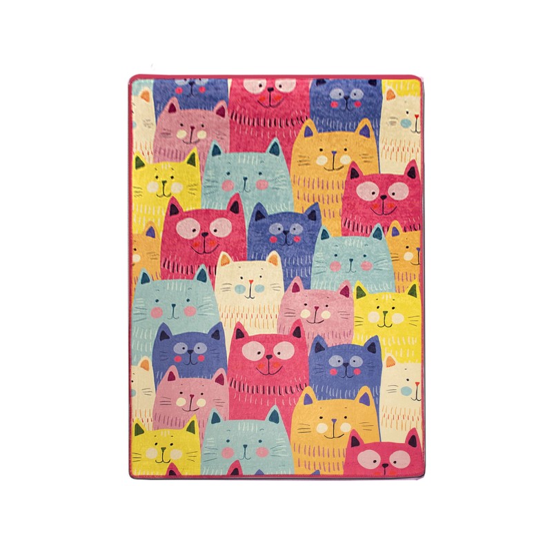 Hall Carpet (80 x 150) Cats Multi Djt Multicolor