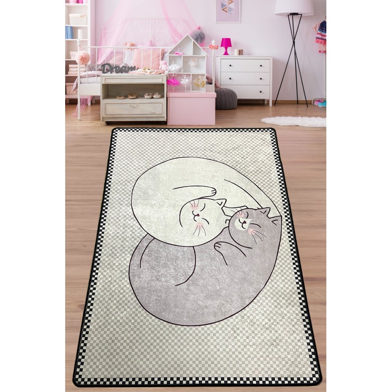 Hall Carpet (80 x 100) Katt Multicolor