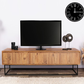 TV Stand Lupin 140 - Walnut Walnut
Black