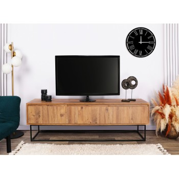 TV Stand Lupin 140 - Walnut Walnut
Black