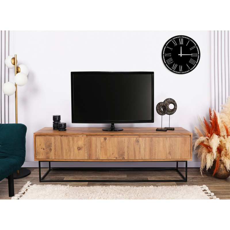 TV Stand Lupin 140 - Walnut Walnut
Black