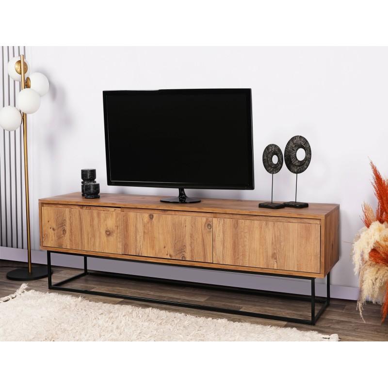 TV Stand Lupin 140 - Walnut Walnut
Black