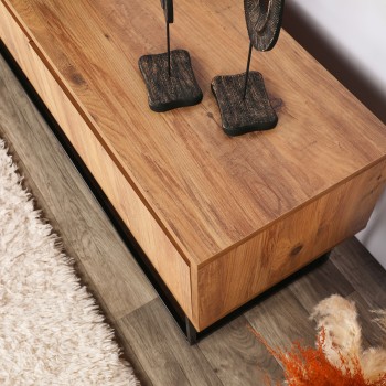 TV Stand Lupin 140 - Walnut Walnut
Black