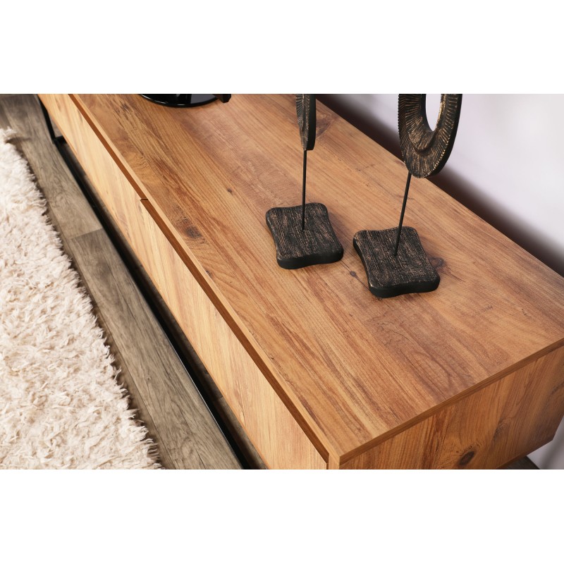 TV Stand Lupin 140 - Walnut Walnut
Black