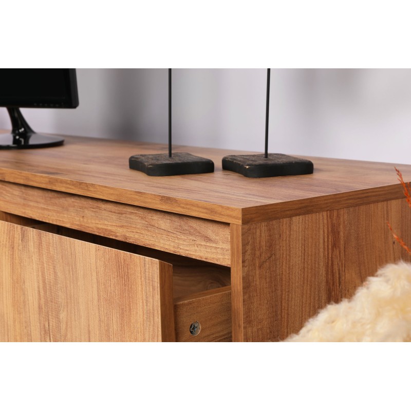 TV Stand Lupin 140 - Walnut Walnut
Black