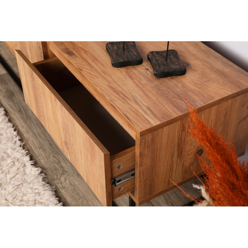 TV Stand Lupin 140 - Walnut Walnut
Black