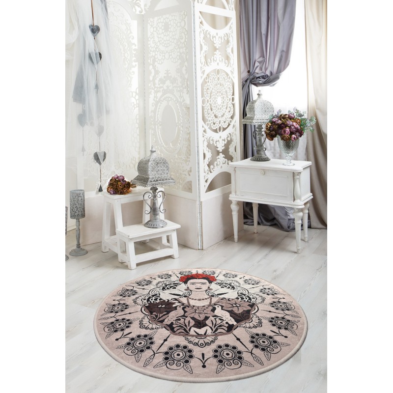 Carpet (100 cm) Frida Round Multicolor