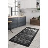 Conceptum Hypnose Hall Carpet (100 x 200) Kitchen - Black Multicolor