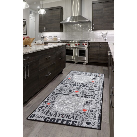 Hall Carpet (60 x 140) Fincan - Grey Multicolor Conceptum Hypnose Hall Carpet (60 x 140) Fincan - Grey Multicolor