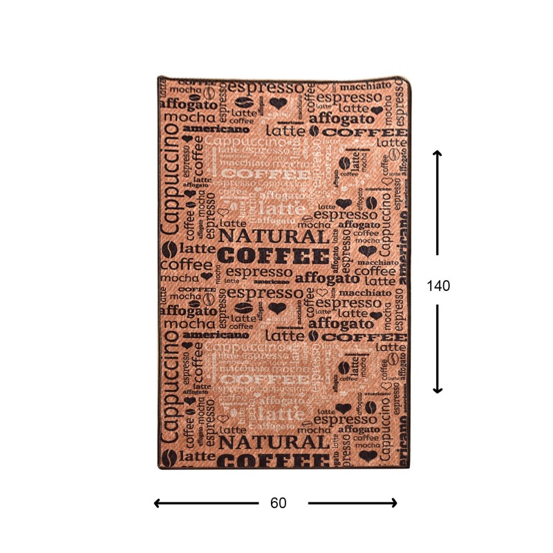 Hall Carpet (60 x 140) Fincan - Caramel Multicolor