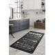 Hall Carpet (80 x 150) Kitchen - Black Multicolor Conceptum Hypnose Hall Carpet (80 x 150) Kitchen - Black Multicolor