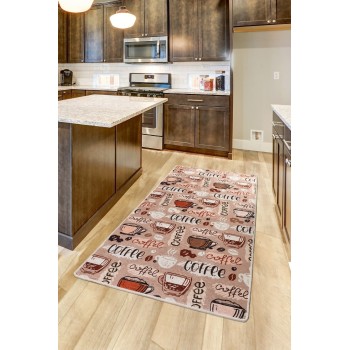 Hall Carpet (80 x 150) Cup Of Coffee Multicolor