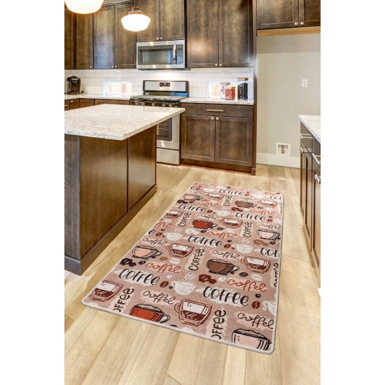 Hall Carpet (80 x 150) Cup Of Coffee Multicolor Conceptum Hypnose Hall Carpet (80 x 150) Cup Of Coffee Multicolor