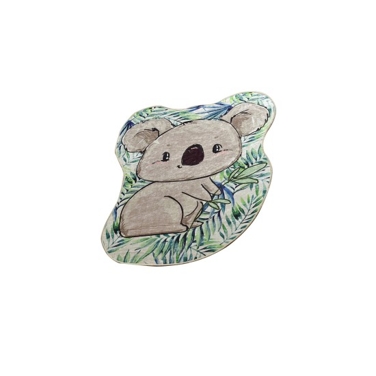 Hall Carpet (80 x 100) Koala Shape Multicolor Conceptum Hypnose Hall Carpet (80 x 100) Koala Shape Multicolor
