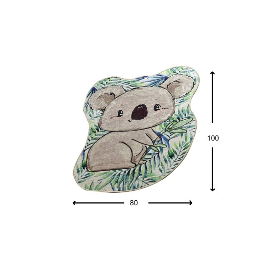 Hall Carpet (80 x 100) Koala Shape Multicolor Conceptum Hypnose Hall Carpet (80 x 100) Koala Shape Multicolor